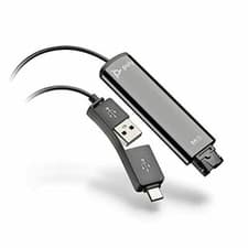 Image of Plantronics DA75 USB to QD Adapter 218266-01 for H HW Series Headset to Computer