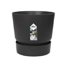 Image of Elho Living Black 100% Recycled Plant Pot Choice Of Sizes 14/16/20/30cm