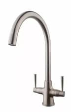 Image of Wickes Toba Monobloc Kitchen Sink Mixer Tap - Brushed Nickel - BRAND NEW SEALED