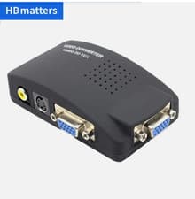 Image of AV to VGA Converter Switch Box Vga+S-Video+Composite RCA to VGA Cable Converter