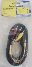 Image of A/V Lead Scart Plug To 3 Phono Plugs, 1.5m