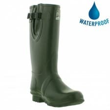 Image of MENS/LADIES THERMAL NEOPRENE LINED RUBBER WELLINGTONS UK 3 - 15 WOODLAND W258