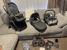 Image of Joie Versatrax Trio 3 in 1 Stroller-Shell Grey