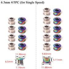 Image of KRSEC Bike Chainring Bolts Single/Double/Triple Speed Chainwheel Screws Bolts