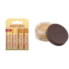 Image of Burt's Bees Lip Balm Multipack, Moisturising Set With Beeswax clear