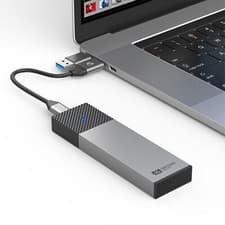 Image of M.2 NVME TO USB 3.2 Enclosure Type-C Case Adapter SSD SATA External M/B&M Key