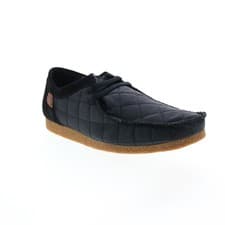 Image of Clarks Shacre II Step 26162714 Mens Black Canvas Oxfords Casual Shoes