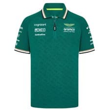 Image of Aston Martin F1 Team 2024 Green Polo Tee Shirt