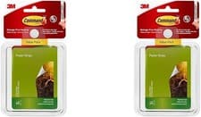 Image of Command Poster Strips, Value Pack, 48 Adhesive Strips, White - Ideal for Hanging