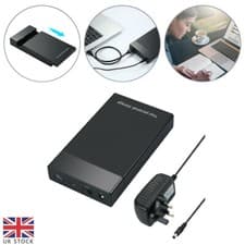 Image of 6Gbps USB3.0 To SATA III 2.5" 3.5" External Hard Drive Enclosure HD SSD HDD Case
