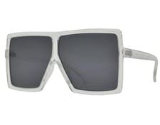 Image of WOMEN'S OVERSIZED SUNGLASSES FLAT TOP LENS LADIES DESIGNER BIG SHIELD MIRRORED
