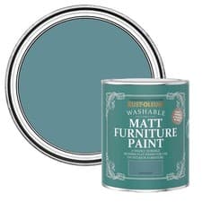 Image of Rust-Oleum Washable Matt Furniture Paint Peacock Suit - 750ml