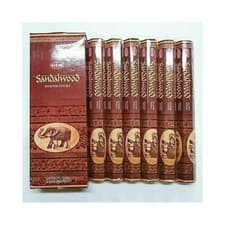 Image of HEM SANDALWOOD INCENSE STICK 6 PACKS OF 20 STICKS = 120 STICKS - 6231