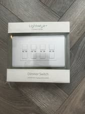 Image of LightwaveRF Series 1 Wired Dimmer Switch - 4 Gang - New Boxed