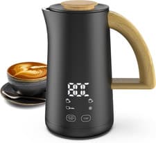 Image of Milk Frother Electric 5 in 1-500Ml Large Capacity, 4-Temp Settings, Hot/Cold...