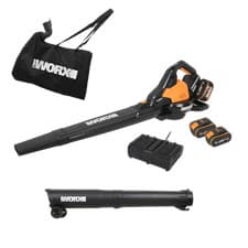 Image of WORX Powershare Cordless Leaf Blower Vacuum 40V Brushless x2 4.0Ah Battery WG583