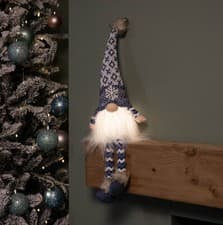 Image of 55cm Battery Operated Light up Christmas Gonk with Dangly Legs & Snowflake Hat