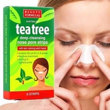 Image of Beauty Formulas Tea Tree Deep Cleansing Nose Pore Strips 6pcs