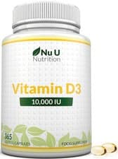 Image of Vitamin D3 10000 IU High Strength – 365 Softgels -Bone, Muscle & Immune health