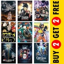 Image of Anime Wonderland: A Collection of Iconic Poster Prints for Every Fan's Wall