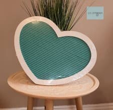 Image of Turquoise Heart Message Board from Lu's Emporium. letter board notice board
