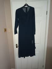 Image of NWT Tommy Hilfiger Womens Clip Dot A-line Dress, Blue Size 10
