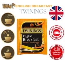 Image of Twinings English Breakfast Black Tea Sachets Envelopes – Individually Wrapped