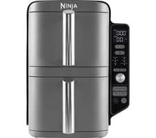 Image of NINJA Double Stack SL400UK Air Fryer - Grey - BOX DAMAGE