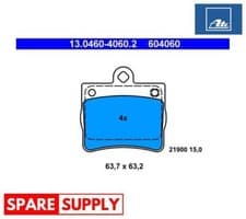 Image of BRAKE PAD SET, DISC BRAKE FOR MERCEDES-BENZ W202 ATE 13.0460-4060.2