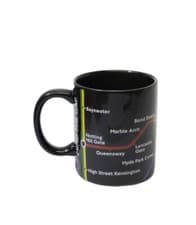 Image of London Underground Tube Map Mug-Black