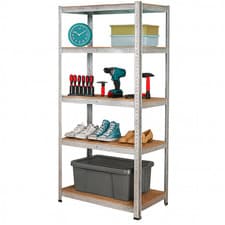 Image of 5 Tier Racking Shelf Garage Shelving Storage Heavy Duty Shelves Unit 180x90x40cm