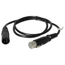Image of XLR Extension Lead- XLR Plug to XLR Socket Adapter 4-Pin 10.9cm Male-Female