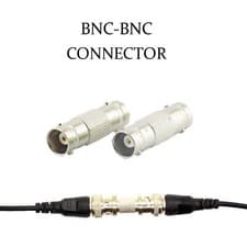 Image of BNC TO BNC FEMALE COUPLER INLINE CCTV CAMERA DVR CABLE JOINER CONNECTOR ADAPTER