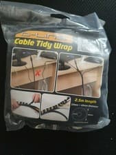 Image of *Brand New* D-Line Black Cable Tidy Wrap/Management Solution 2.5m - 10mm - 40mm