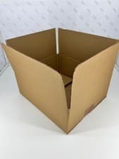 Image of Plain Cardboard Shipping Boxes 340x285x130mm | Pack of 25 Strong Postal Boxes