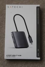 Image of SATECHI 4 PORT USB-C HUB LIGHTWEIGHT ALUMINIUM BRAND NEW SEALED