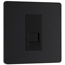 Image of BG Evolve Single Master Telephone Socket 1 Gang Matt Black - PCDMBBTM1B