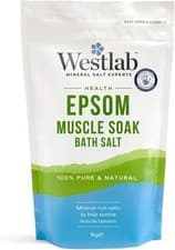 Image of Westlab - Reviving Epsom Salt - 1Kg Resealable Pouch - 100% Natural, Pure & Unsc