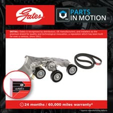 Image of Drive Belt Kit fits MERCEDES B200 W245 2.0D 05 to 11 OM640.941 Set Gates Quality