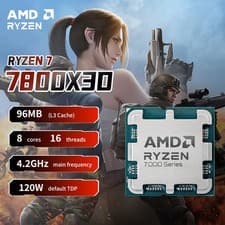 Image of AMD Ryzen 7 7800X3D 4.2GHz L3=96M Processor 120W 8-Core 16-Thread AM5 5NM DDR5