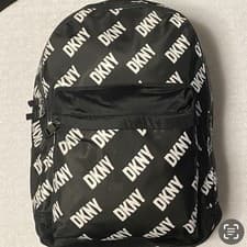 Image of DKNY Black/White Backpack Adjustable Strap Regular Size