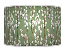 Image of Willow Sage Green Floral Lampshade Pendant Drum Handmade Lamp Shade