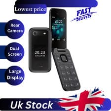Image of GENUINE Nokia 2660 Flip 4G Unlocked Dual Sim 4G version BIG BUTTONS All Colours