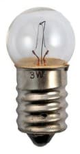 Image of Clear 12v 3w E14 Pygmy Light Bulb SES Small Screw Cap NOT UK MAINS 240v