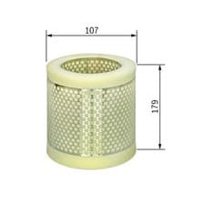 Image of BOSCH F026400011 Air Filter Fits Nissan Kubistar Renault Clio Kangoo Twingo