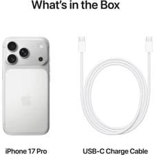 Image of iPhone 17 Pro Max 256GB Silver Unlocked Smartphone/SIM Free. New And Sealed.
