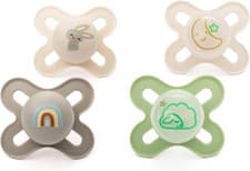 Image of MAM Original Start Day & Night Soothers | 0-2 Months | 4 Pack | Includes 2X Glow
