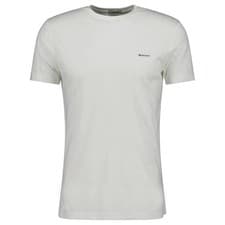 Image of GANT Men's - Contrast Logo, Crew Neck, short Sleeve, Cotton, Logo Embroidered