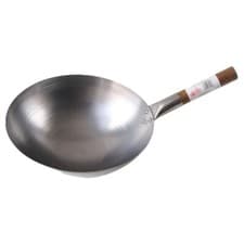 Image of Wok, Carbon Steel, Round Base,10", 12", 13", 14",Stir Fry,Oriental,Catering