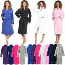 Image of 100% LUXURY EGYPTIAN COTTON TERRY TOWEL BATH ROBE UNISEX TOWELLING DRESSING GOWN